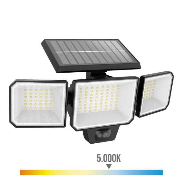 Aplique Solar Nysil con Sensor, Negro, 8,7 W, 5000 K, 1000 lm PHILIPS