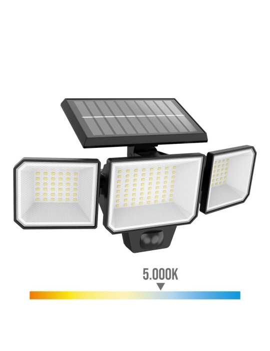 Aplique Solar Nysil con Sensor, Negro, 8,7 W, 5000 K, 1000 lm PHILIPS