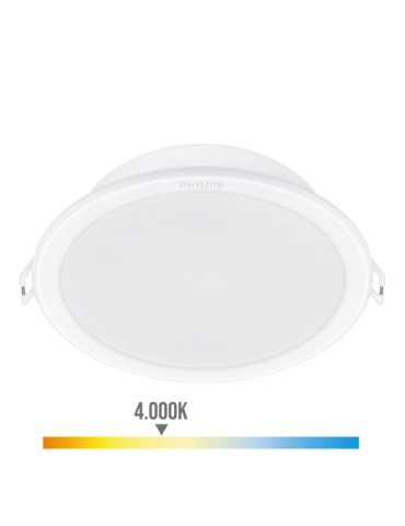 Downlight LED Empotrable Modelo Meson Color Blanco 23,5 W 4000 K 2550 Im Ø21,5 cm, Pack 2 unidades PHILIPS