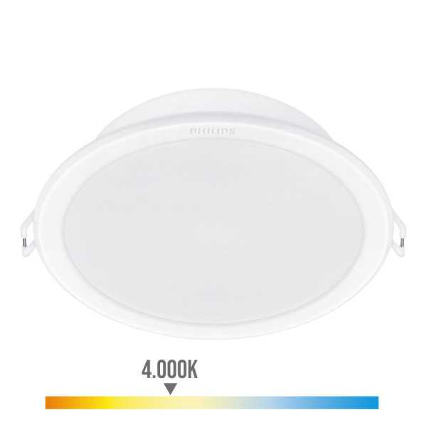 Downlight LED Empotrable Modelo Meson Color Blanco 23,5 W 4000 K 2550 Im Ø21,5 cm, Pack 2 unidades PHILIPS