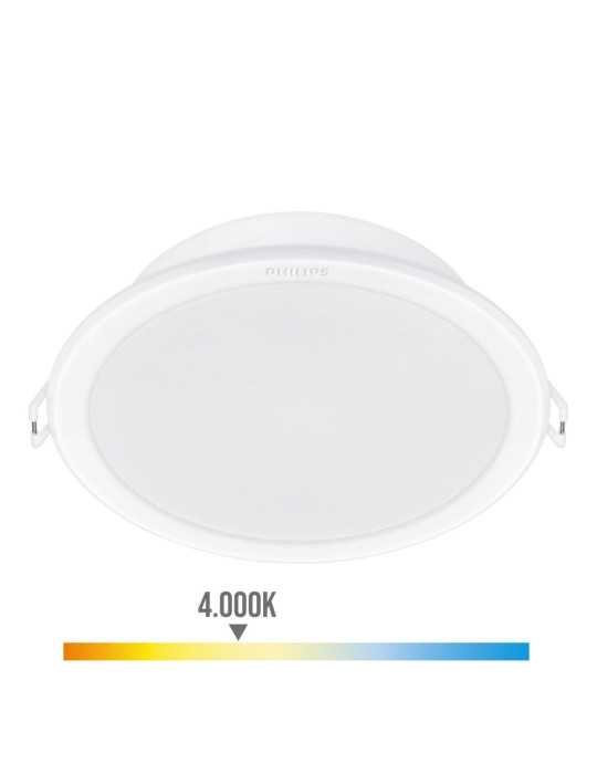 Downlight LED Empotrable Modelo Meson Color Blanco 23,5 W 4000 K 2550 Im Ø21,5 cm, Pack 2 unidades PHILIPS