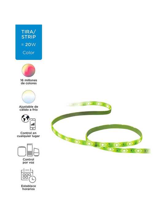 Tira de LED 2m 1.600lm Starterkit Wiz PHILIPS