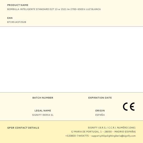 Bombilla Inteligente Standard E27 13 w 1521 lm 2700-6500 k Luz Blanca PHILIPS