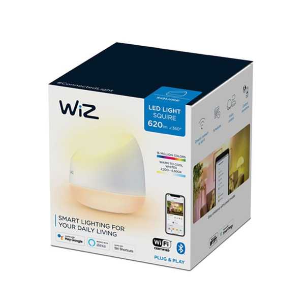 Lámpara de Mesa Squire Portable 9W RGB Conectada WIFI 929002690301 Philips WIZ
