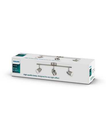 Foco 3 Elementos Meranti GU10 (Bombilla No Incluida) Color Cromo Mate 15,5 x 10 x 49 cm PHILIPS 2