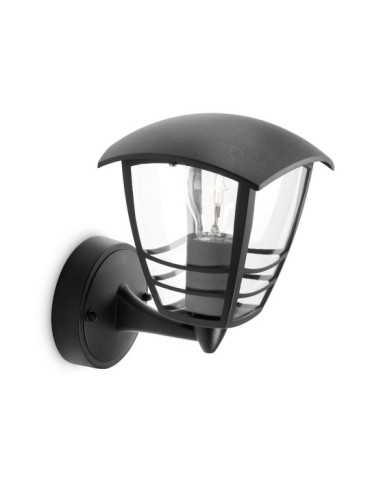 Aplique Exterior Creek E27 60 w sin Bombilla, Color Negro, Luz Hacia Arriba PHILIPS 2