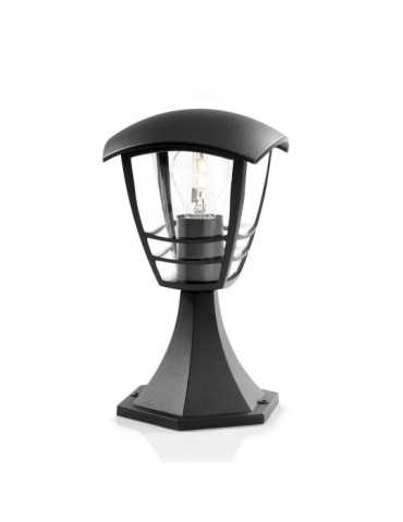 Aplique Exterior Creek E27 60 w sin Bombilla, Color Negro, Pedestal PHILIPS