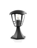 Aplique Exterior Creek E27 60 w sin Bombilla, Color Negro, Pedestal PHILIPS