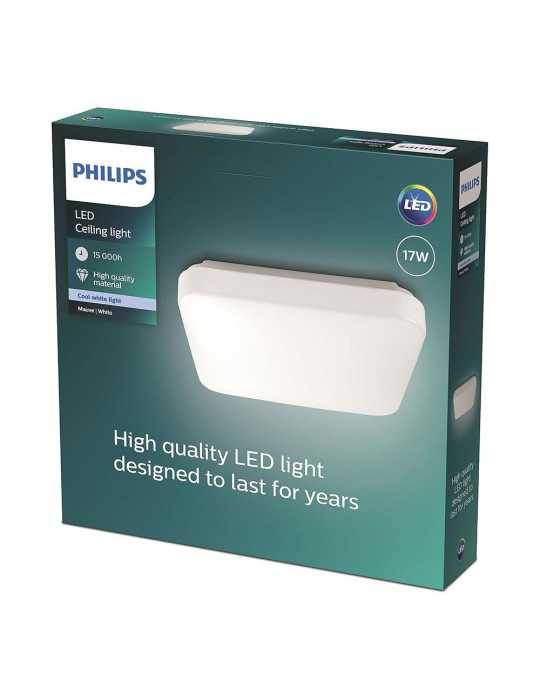 Plafón LED Cuadrado Mauve 17 W 4000 k 2000 lm 32,5 x 32,5 x 7,5 cm PHILIPS