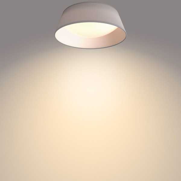 Plafón Interior LED 14 W 1.100 lm 3.000 K Gris Mod. Dawn, Ø34 cm PHILIPS