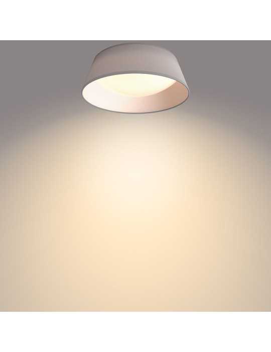 Plafón Interior LED 14 W 1.100 lm 3.000 K Gris Mod. Dawn, Ø34 cm PHILIPS