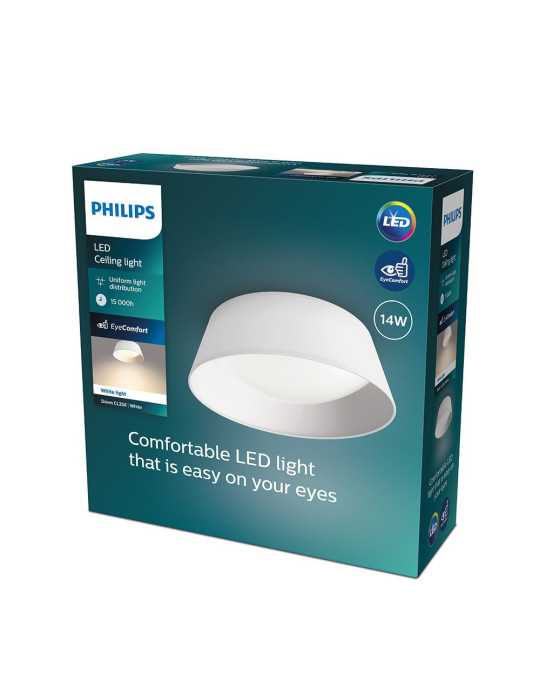 Plafón Interior LED 14 W 1.100 lm 3.000 K Blanco Mod. Dawn, Ø34 cm PHILIPS