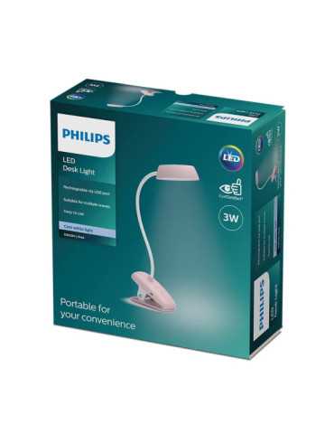 Flexo Pinza LED 3W 4.000K Rosa PHILIPS 2