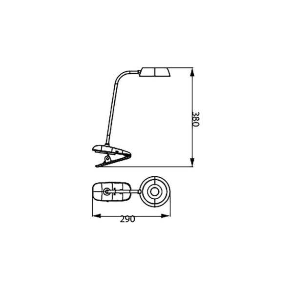 Flexo Pinza LED 3W 4.000K Rosa PHILIPS