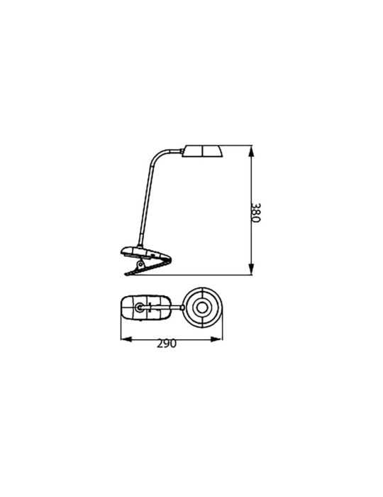 Flexo Pinza LED 3W 4.000K Rosa PHILIPS