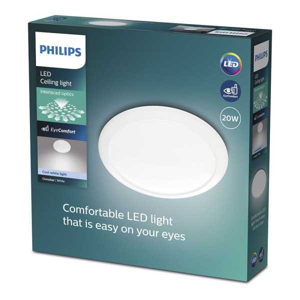 Plafón LED Circular Cinnabar 20 W 4000 k 2000 lm Ø40,4 x 10,6 cm PHILIPS