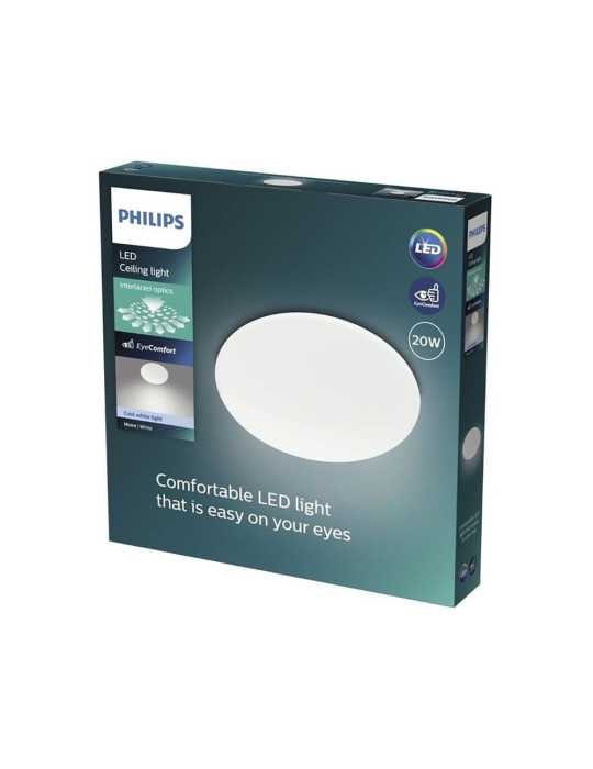 Plafón LED Circular Moire 20 W 4000 k 2300 lm Ø38 x 5 cm PHILIPS