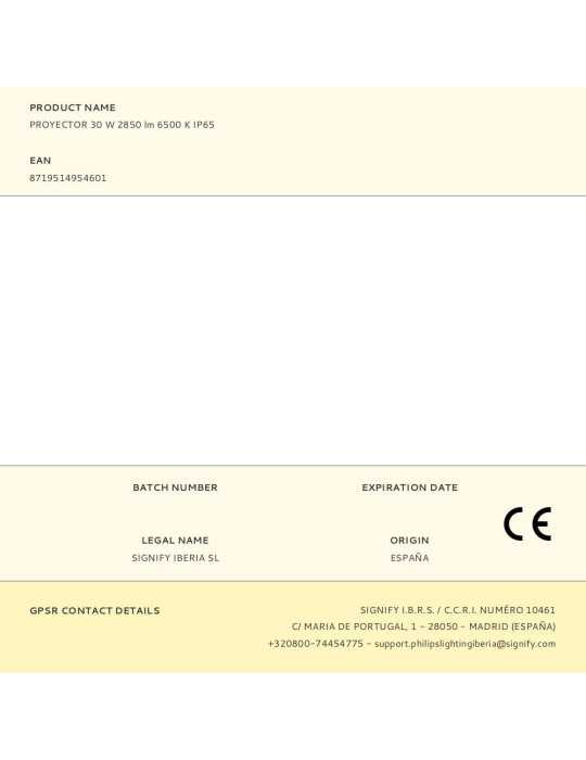 Proyector 30 W 2850 lm 6500 K IP65 PHILIPS