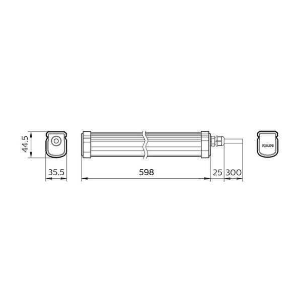 Regleta Estanca Projectline 17 w 1700 lm 4000 k 60 cm PHILIPS
