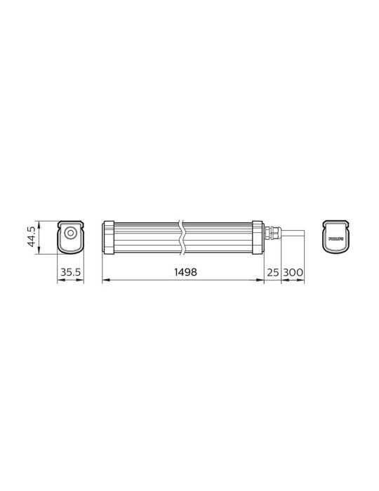 Regleta Estanca Projectline 54 w 5400 lm 4000 k 150 cm PHILIPS