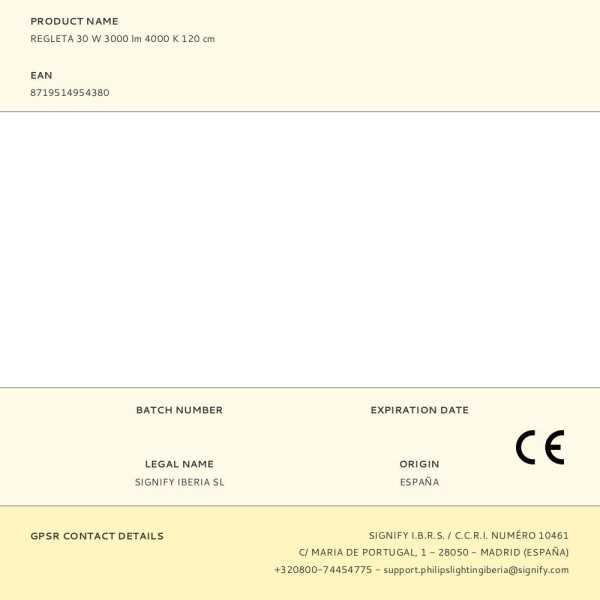 Regleta LED 30 W 4000 K 3000 lm 120 cm PHILIPS
