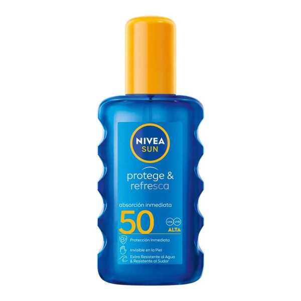 Loción Solar Invisible Spray Protege y Refresca F50 200 ml NIVEA