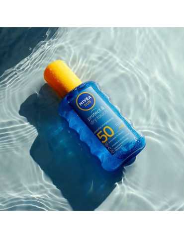 Loción Solar Invisible Spray Protege y Refresca F50 200 ml NIVEA 2