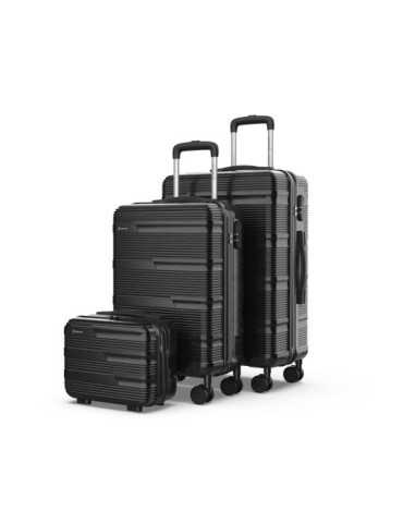 Set de Maletas 3 Piezas Negro, 12", 20" y 24" NUMADA