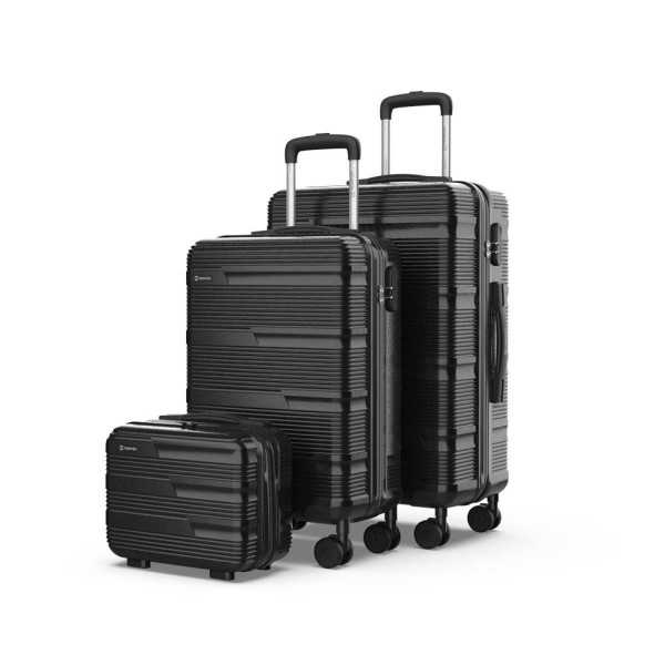 Set de Maletas 3 Piezas Negro, 12", 20" y 24" NUMADA