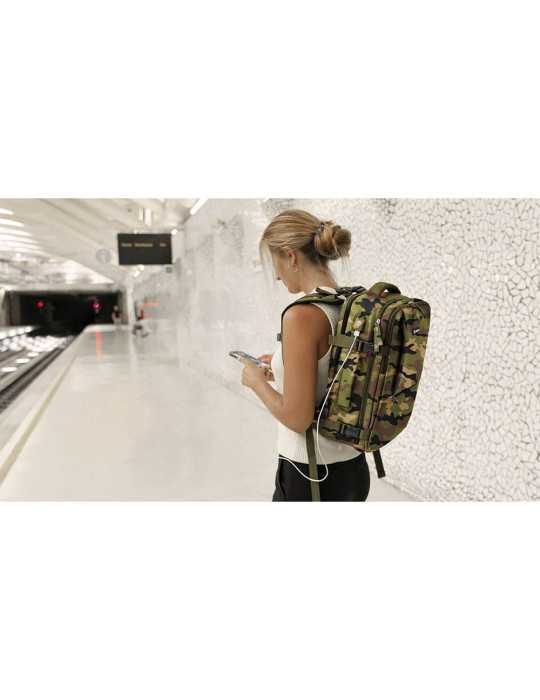 Mochila de 20 l Explorer Backpack B40 40 x 25 x 20 cm. Estampado Camuflaje NUMADA