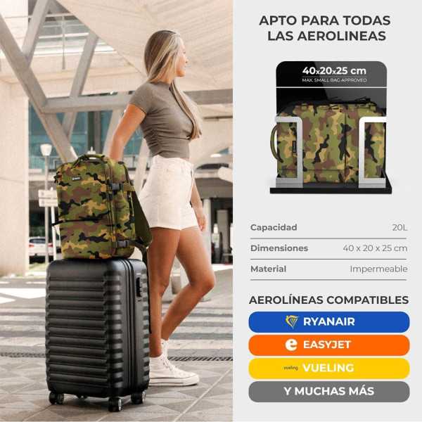 Mochila de 20 l Explorer Backpack B40 40 x 25 x 20 cm. Estampado Camuflaje NUMADA