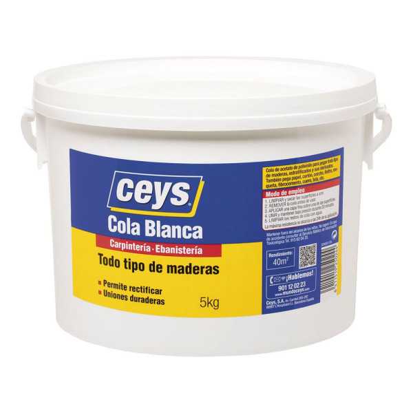 Cola Blanca Madera Bote 5 kg CEYS