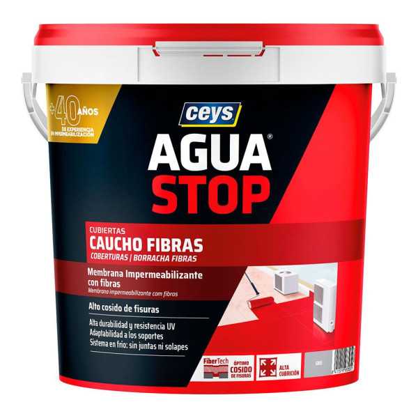 Aguastop Caucho Fibras Gris 5 kg CEYS