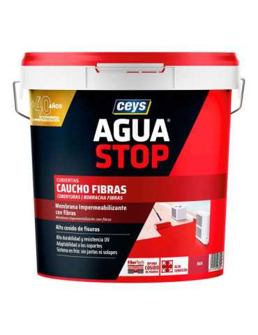 Aguastop Caucho Fibras Rojo 20 kg CEYS