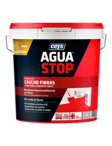 Aguastop Caucho Fibras Gris 20 kg CEYS