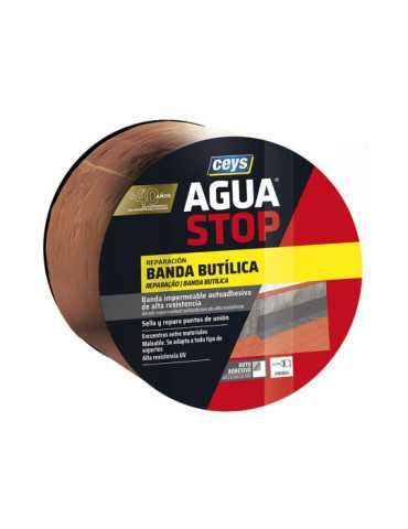 Aguastop Banda Impermeable Butilo Color Teja 10 cm x 10 m CEYS