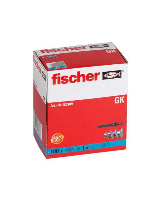 Taco Nylon de Paneles de Yeso 52389-GKM (Caja 100 unid) FISCHER