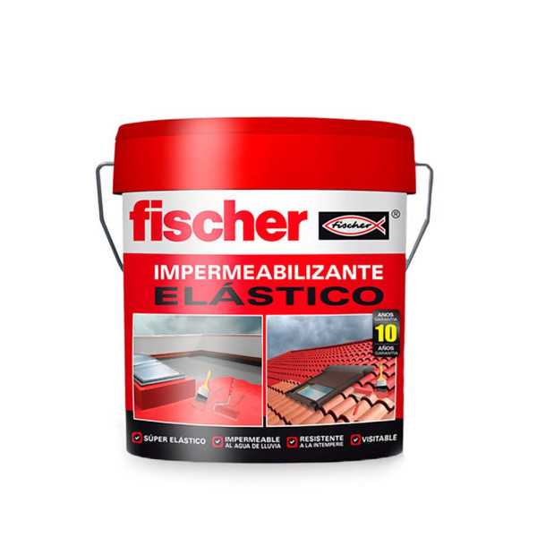 Impermeabilizante Elástico Gris 4 L FISCHER