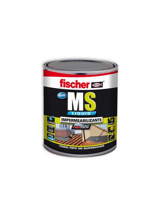 Impermeabilizante Ms Liquido Gris 1 kg FISCHER
