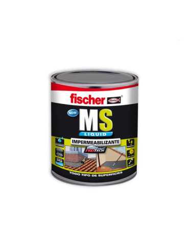 Impermeabilizante Ms Líquido Marrón/Teja 1 kg FISCHER