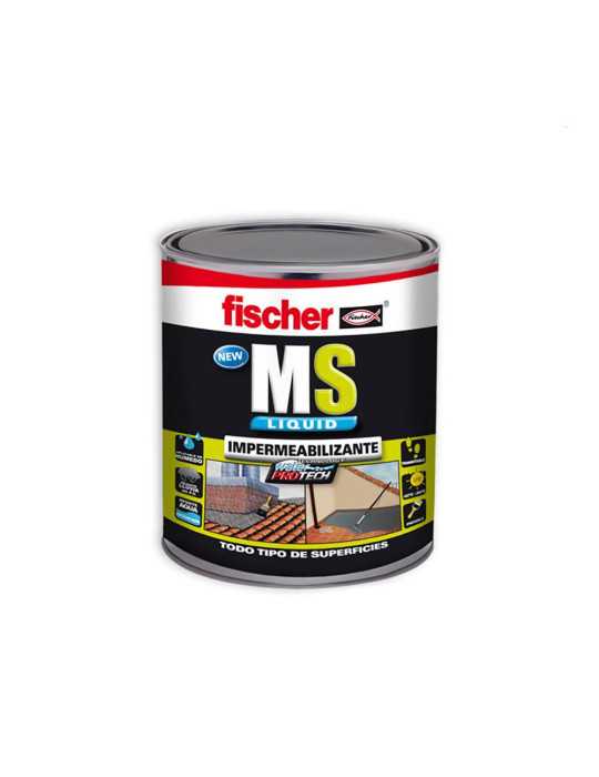 Impermeabilizante Ms Líquido Marrón/Teja 1 kg FISCHER
