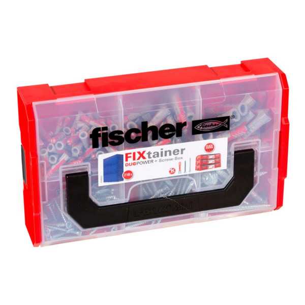 Tacos Duopower 6/8/10 + Tornillos, Maletin Fixtainer 210 uds FISCHER