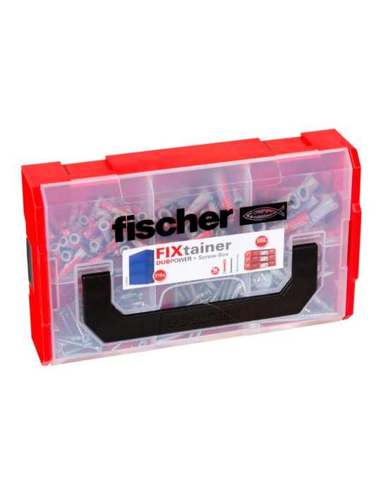 Tacos Duopower 6/8/10 + Tornillos, Maletin Fixtainer 210 uds FISCHER