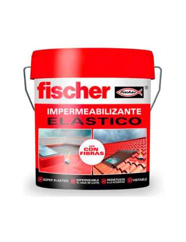 Impermeabilizante Rojo con Fibras 15 l FISCHER