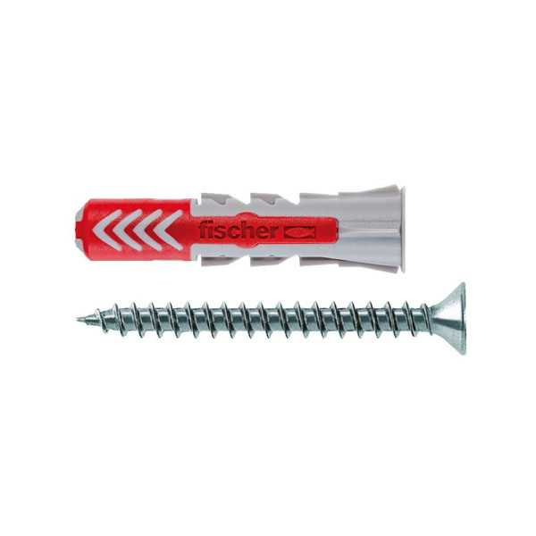 Tacos Duopower T Ø6 x 30 mm + Tornillos Ø4,5 x 40 mm, Bote 375 uds FISCHER