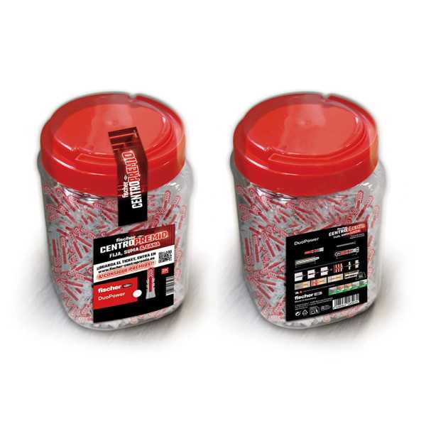 Taco Duopower S Ø6 x 30 mm, Bote 375 uds FISCHER