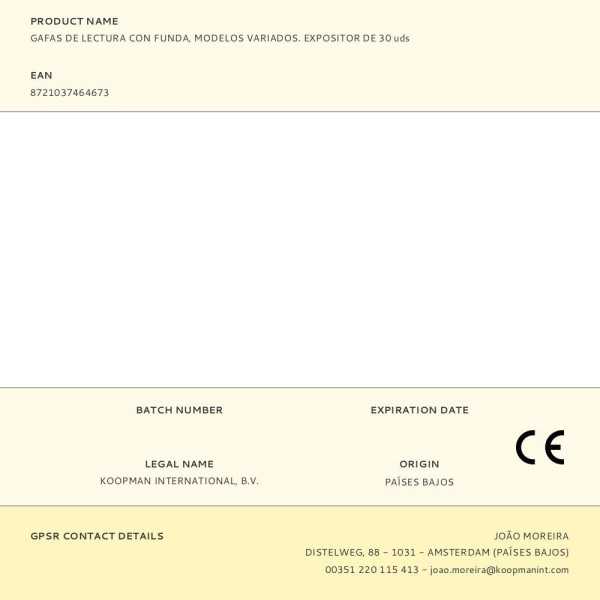 Lote de 30 Unidades Gafas de Lectura con Funda, Modelos Variados. Expositor de 30 uds EYE CATCHER