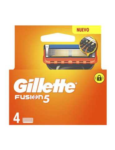 Cuchillas de Recambio FUSION5, Pack de 4 uds GILLETTE