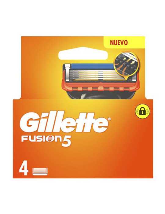 Cuchillas de Recambio FUSION5, Pack de 4 uds GILLETTE