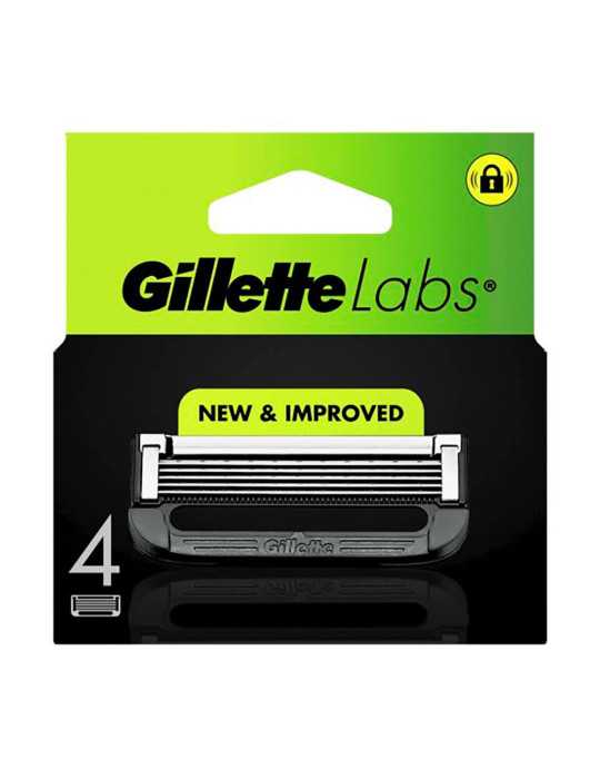 Cuchillas de Recambio Labs Pack 4 uds GILLETTE